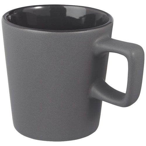 Mug publicitaire de 280 ml en céramique Ross Gris Mat